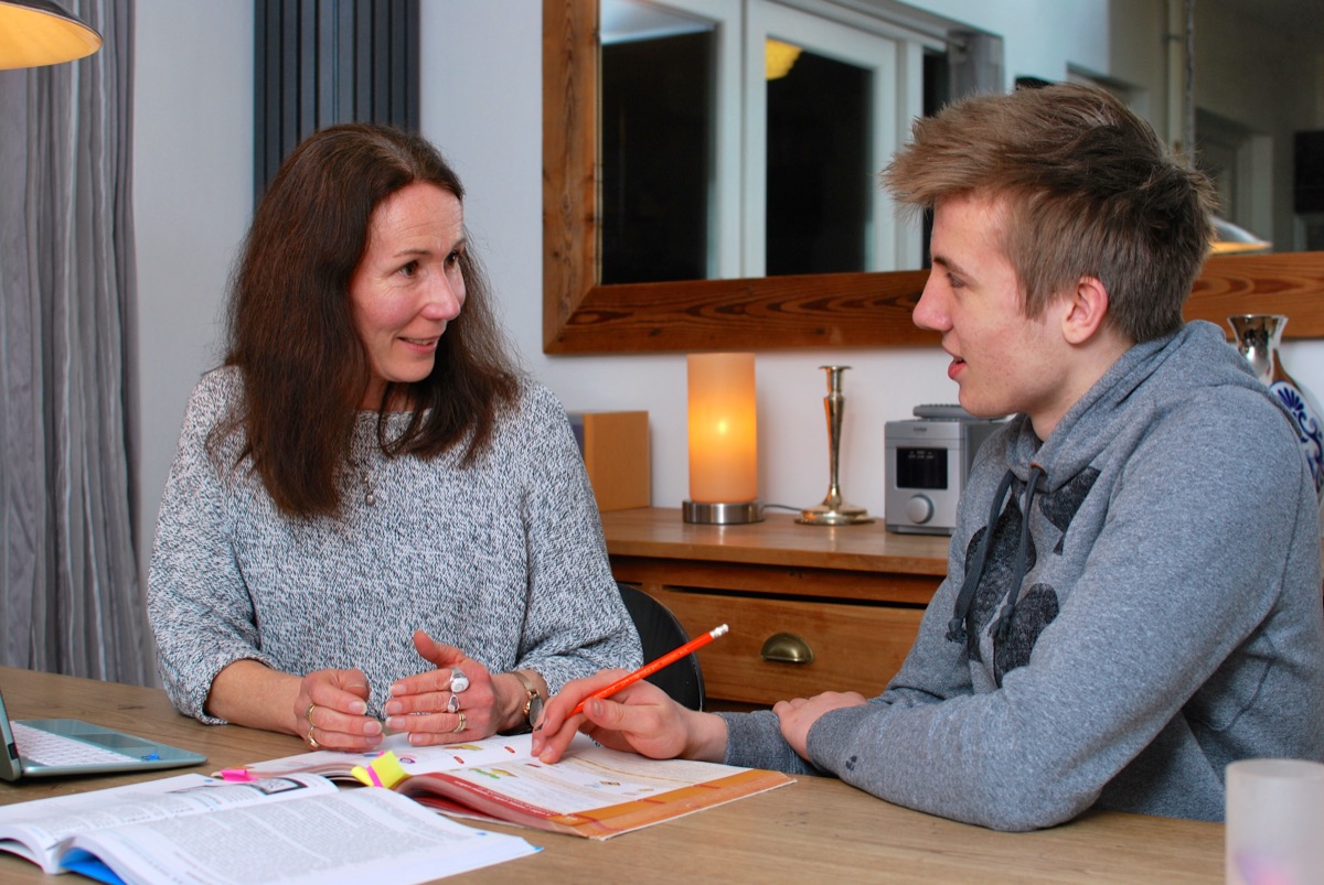 Lesmateriaal op tafel